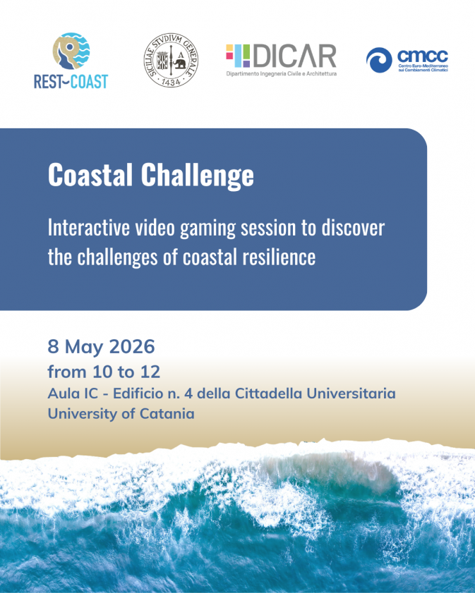 Interactive video gaming session to discover the challenges of coastal resilience